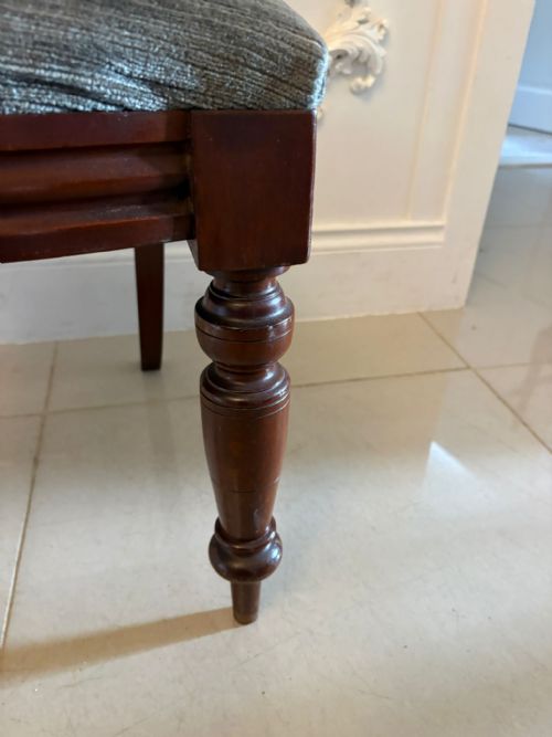 ANTIQUE VICTORIAN MAHOGANY BALLOON BACK DINING CHAIRS SET OF FOUR - ADDITIONAL PHOTO 6