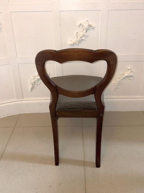 ANTIQUE VICTORIAN MAHOGANY BALLOON BACK DINING CHAIRS SET OF FOUR - ADDITIONAL PHOTO 8