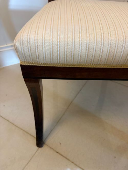 ANTIQUE ENGLISH REGENCY MAHOGANY KLISMOS DINING SIDE CHAIRS PAIR - ADDITIONAL PHOTO 10