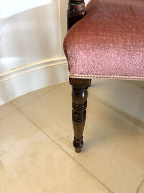ANTIQUE REGENCY MAHOGANY OPEN ARMCHAIR DESK CHAIR - ADDITIONAL PHOTO 10