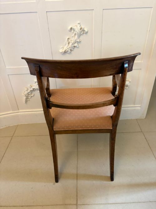 ANTIQUE REGENCY MAHOGANY SET OF 6 DINING CHAIRS INCLUDING 2 CARVERS - ADDITIONAL PHOTO 11