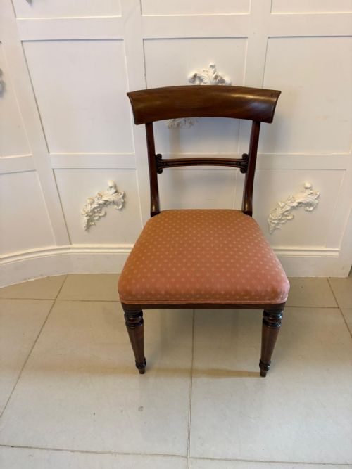ANTIQUE REGENCY MAHOGANY SET OF 6 DINING CHAIRS INCLUDING 2 CARVERS - ADDITIONAL PHOTO 13