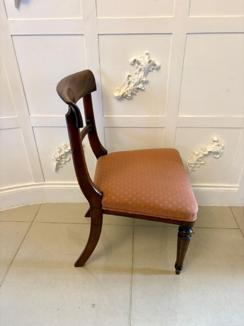 ANTIQUE REGENCY MAHOGANY SET OF 6 DINING CHAIRS INCLUDING 2 CARVERS - ADDITIONAL PHOTO 15
