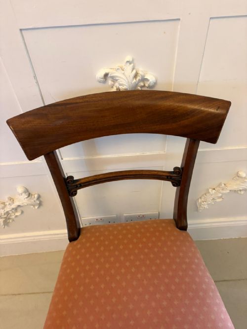 ANTIQUE REGENCY MAHOGANY SET OF 6 DINING CHAIRS INCLUDING 2 CARVERS - ADDITIONAL PHOTO 17