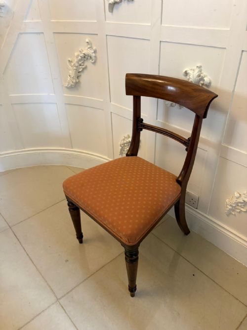 ANTIQUE REGENCY MAHOGANY SET OF 6 DINING CHAIRS INCLUDING 2 CARVERS - ADDITIONAL PHOTO 19
