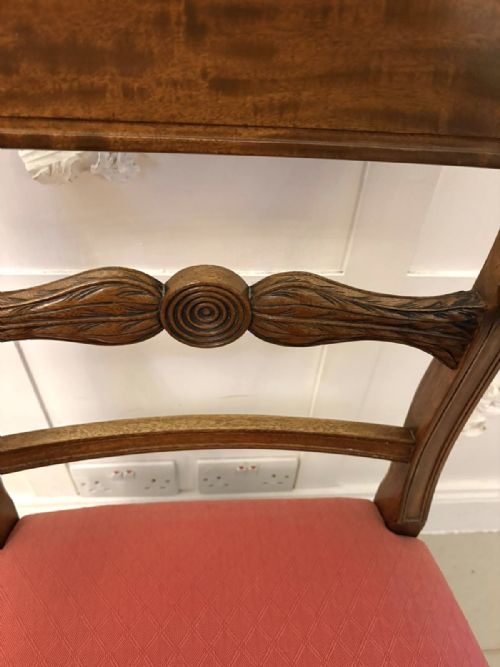 ANTIQUE REGENCY SET OF 12 MAHOGANY DINING CHAIRS INCLUDING 2 CARVERS - ADDITIONAL PHOTO 3