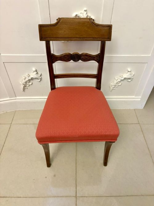 ANTIQUE REGENCY SET OF 12 MAHOGANY DINING CHAIRS INCLUDING 2 CARVERS - ADDITIONAL PHOTO 18