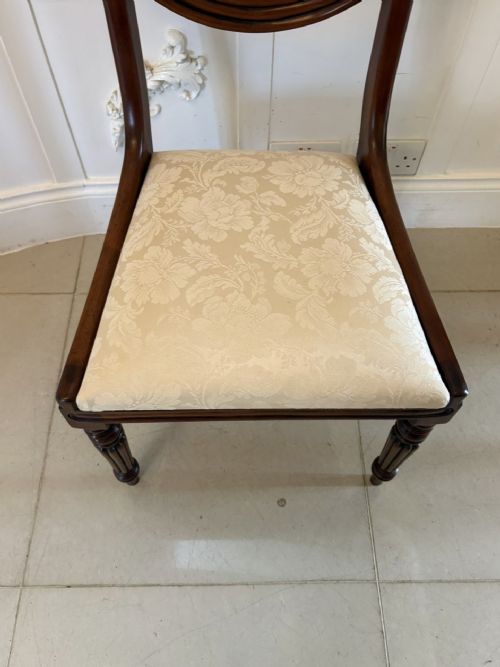 ANTIQUE ENGLISH REGENCY STYLE MAHOGANY DINING CHAIRS SET OF TEN - ADDITIONAL PHOTO 4