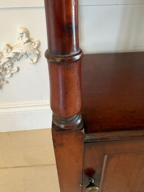 ANTIQUE ENGLISH VICTORIAN MAHOGANY BEDSIDE CUPBOARD POT CUPBOARD LAMP TABLE - ADDITIONAL PHOTO 3