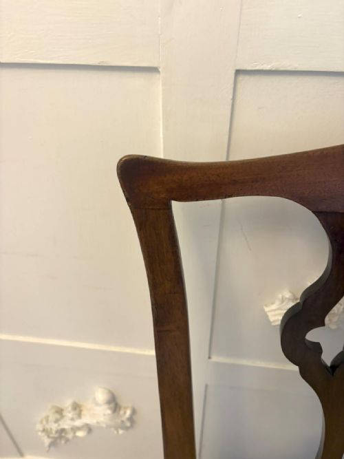 ANTIQUE GEORGIAN MAHOGANY SIDE CHAIRS PAIR ENGLISH - ADDITIONAL PHOTO 4