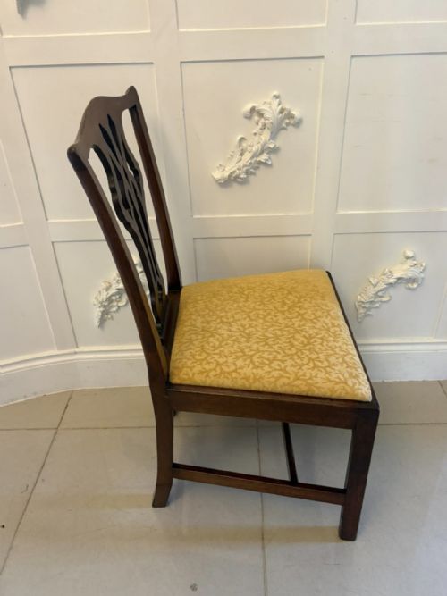 ANTIQUE GEORGIAN MAHOGANY SIDE CHAIRS PAIR ENGLISH - ADDITIONAL PHOTO 7
