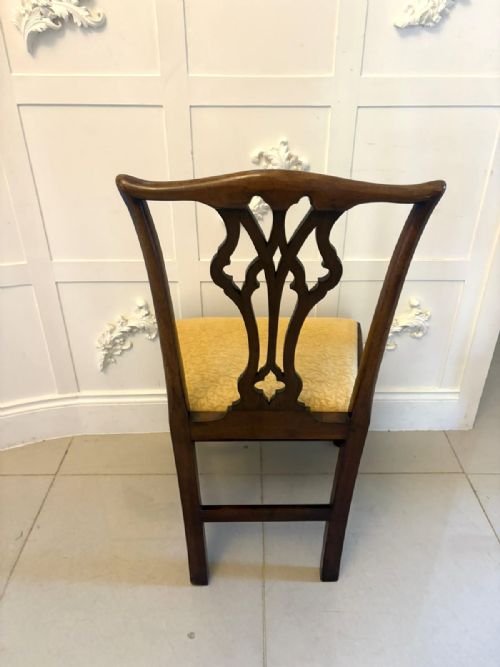 ANTIQUE GEORGIAN MAHOGANY SIDE CHAIRS PAIR ENGLISH - ADDITIONAL PHOTO 9