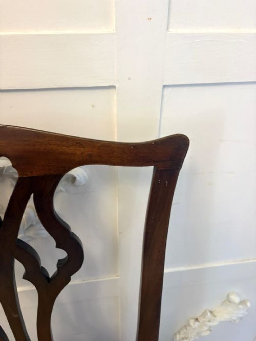 ANTIQUE GEORGIAN MAHOGANY SIDE CHAIRS PAIR ENGLISH - ADDITIONAL PHOTO 10