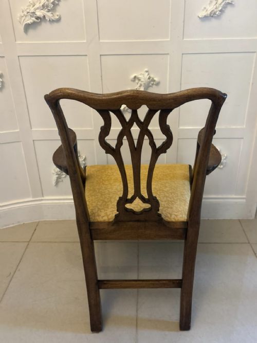 ANTIQUE VICTORIAN MAHOGANY DINING CHAIRS SET OF EIGHT 6 SINGLES 2 CARVERS ENGLISH - ADDITIONAL PHOTO 1