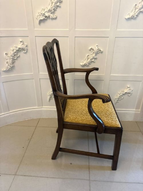 ANTIQUE VICTORIAN MAHOGANY DINING CHAIRS SET OF EIGHT 6 SINGLES 2 CARVERS ENGLISH - ADDITIONAL PHOTO 5