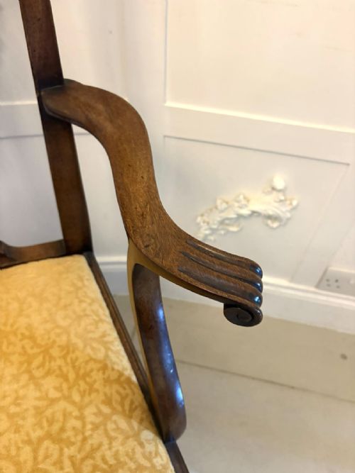 ANTIQUE VICTORIAN MAHOGANY DINING CHAIRS SET OF EIGHT 6 SINGLES 2 CARVERS ENGLISH - ADDITIONAL PHOTO 9