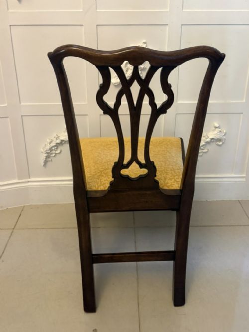 ANTIQUE VICTORIAN MAHOGANY DINING CHAIRS SET OF EIGHT 6 SINGLES 2 CARVERS ENGLISH - ADDITIONAL PHOTO 13
