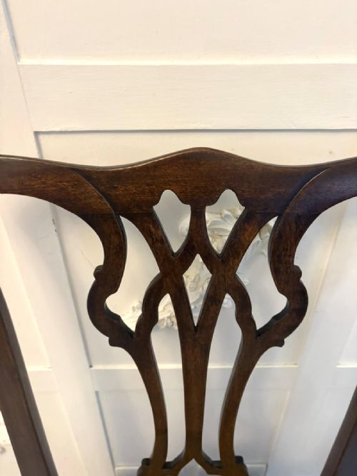 ANTIQUE VICTORIAN MAHOGANY DINING CHAIRS SET OF EIGHT 6 SINGLES 2 CARVERS ENGLISH - ADDITIONAL PHOTO 19