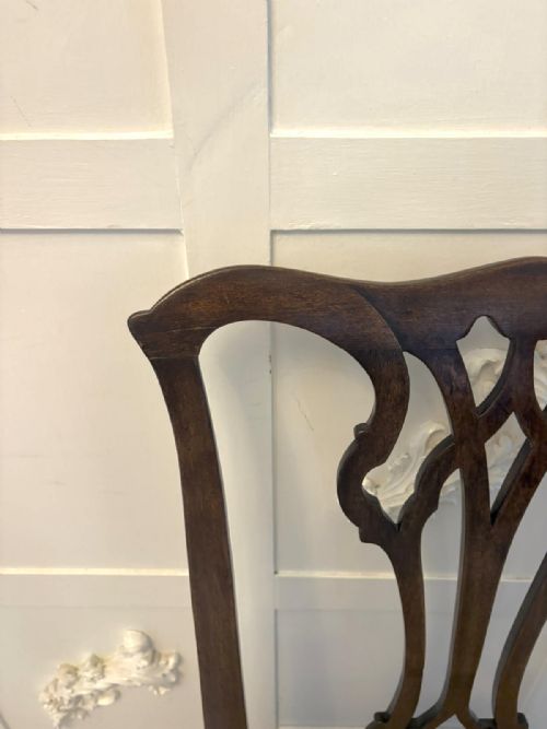 ANTIQUE VICTORIAN MAHOGANY DINING CHAIRS SET OF EIGHT 6 SINGLES 2 CARVERS ENGLISH - ADDITIONAL PHOTO 20