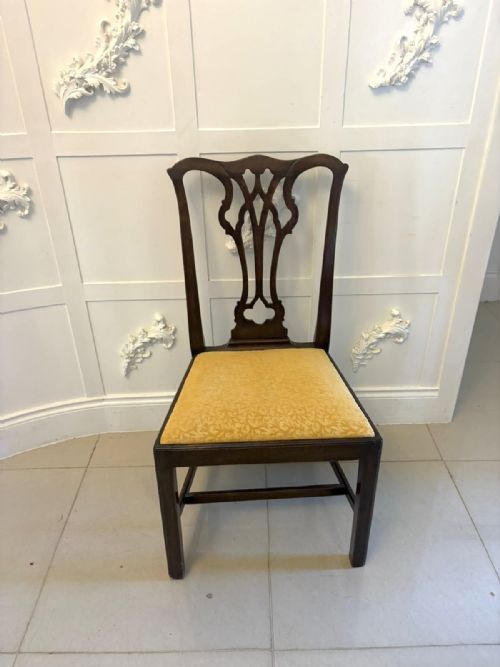ANTIQUE VICTORIAN MAHOGANY DINING CHAIRS SET OF EIGHT 6 SINGLES 2 CARVERS ENGLISH - ADDITIONAL PHOTO 21