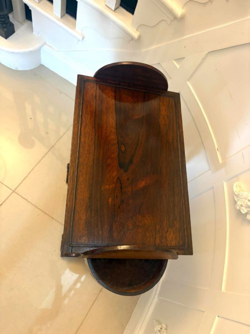 ANTIQUE REGENCY ROSEWOOD QUARTETTO NEST OF FOUR TABLES WITH INTEGRATED CHESS TABLE - ADDITIONAL PHOTO 14