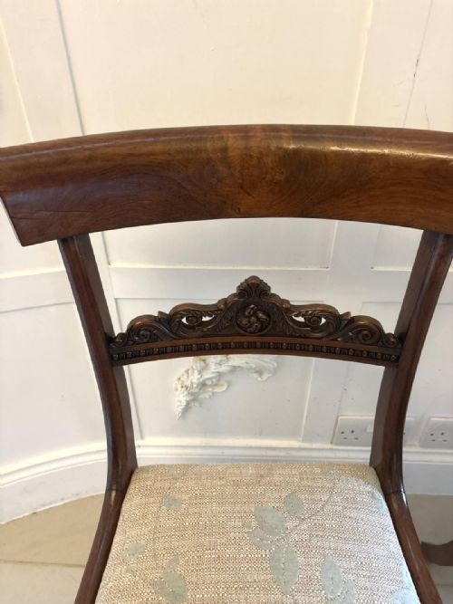 ANTIQUE PAIR OF REGENCY ROSEWOOD SIDE CHAIRS - ADDITIONAL PHOTO 4