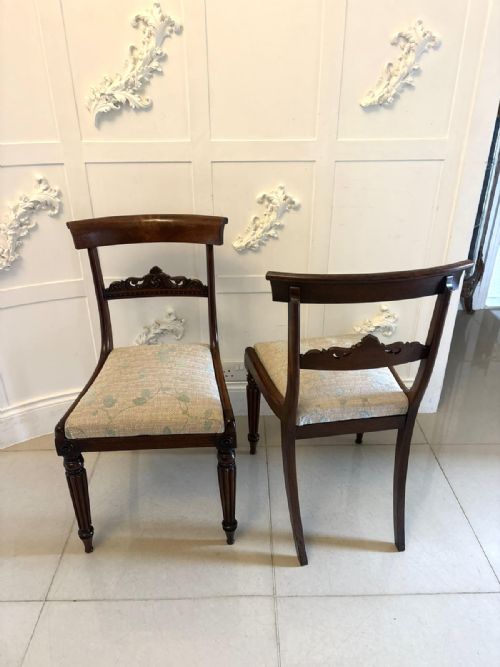 ANTIQUE PAIR OF REGENCY ROSEWOOD SIDE CHAIRS - ADDITIONAL PHOTO 5