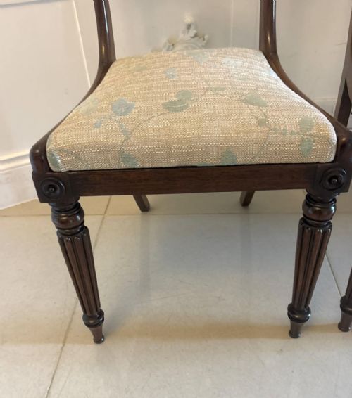 ANTIQUE PAIR OF REGENCY ROSEWOOD SIDE CHAIRS - ADDITIONAL PHOTO 7