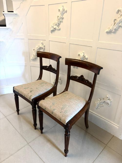 ANTIQUE PAIR OF REGENCY ROSEWOOD SIDE CHAIRS - ADDITIONAL PHOTO 12