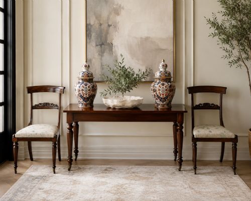 ANTIQUE ENGLISH REGENCY PAIR ROSEWOOD SIDE CHAIRS - ADDITIONAL PHOTO 14