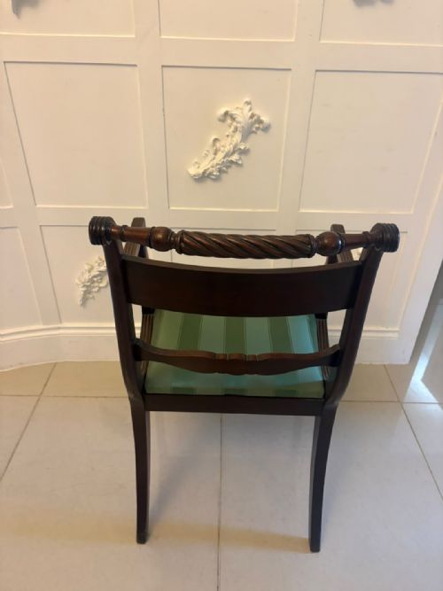 ANTIQUE REGENCY MAHOGANY DESK CHAIR - ADDITIONAL PHOTO 7