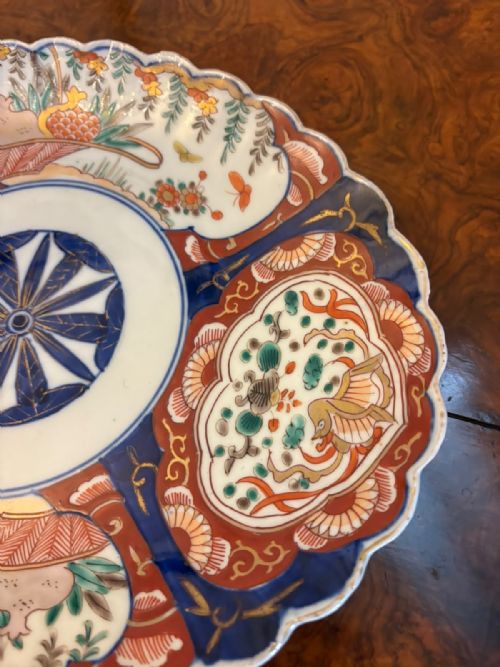 ANTIQUE JAPANESE MEIJI IMARI OVAL PORCELAIN DISHES PAIR - ADDITIONAL PHOTO 4