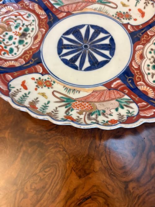 ANTIQUE JAPANESE MEIJI IMARI OVAL PORCELAIN DISHES PAIR - ADDITIONAL PHOTO 5