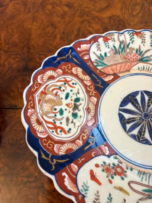 ANTIQUE JAPANESE MEIJI IMARI OVAL PORCELAIN DISHES PAIR - ADDITIONAL PHOTO 10