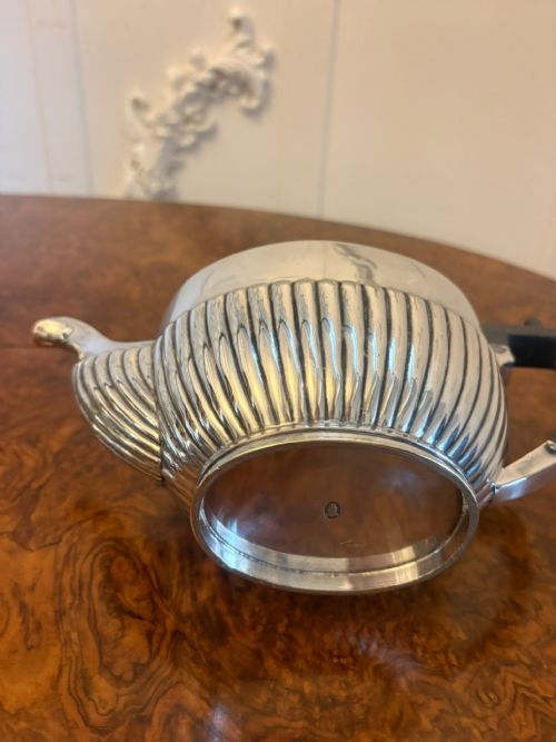 ANTIQUE EDWARDIAN FOUR PIECE SILVER PLATED TEA AND COFFEE SET - ADDITIONAL PHOTO 1