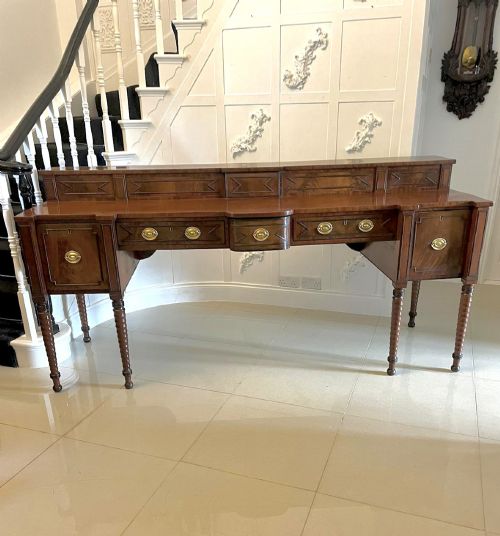 Superb Quality Large Antique George III Figured Mahogany Sideboard