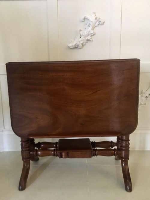 Unusual Antique Mahogany Sutherland Reading Table