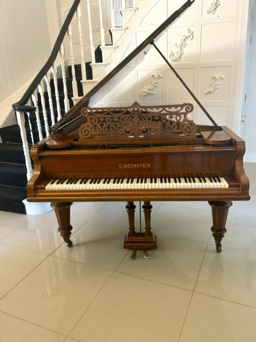 Exceptional Quality Antique C.bechstein Victorian Rosewood Boudoir Grand Piano Model V (1898)