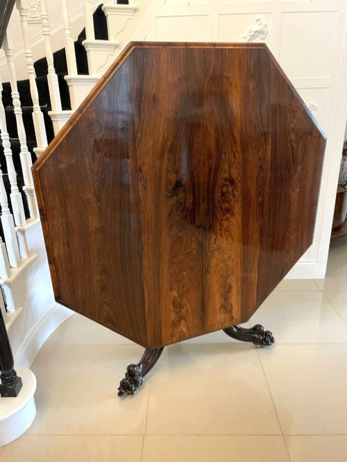 Outstanding Quality Large Antique Early Victorian Rosewood Centre/dining Table by Gillows
