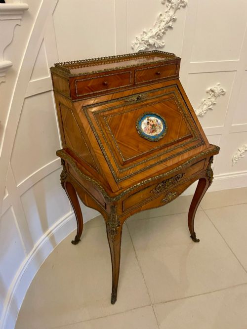 Fine Quality French Antique Victorian Kingwood and Ormolu Mounted Bureau