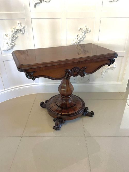Outstanding Quality Antique Victorian Mahogany Card/side Table