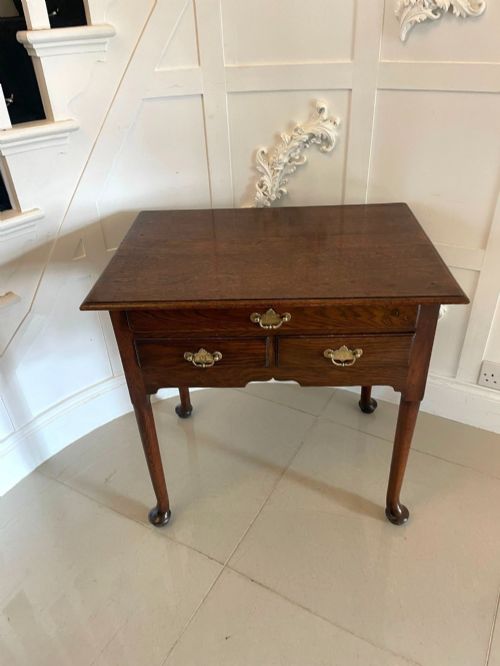Antique George III Quality Oak Lowboy