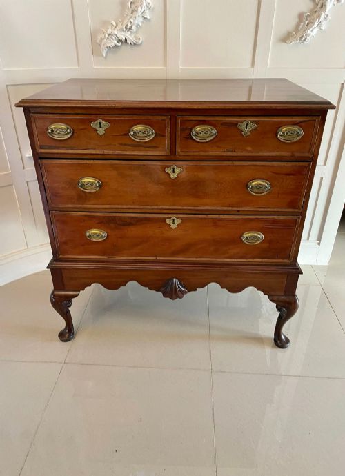 Antique George III Quality Mahogany Chest on Stand