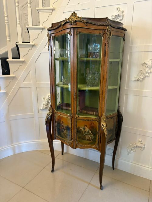Antique Victorian Quality French Vernis Martin Vitrine/display Cabinet