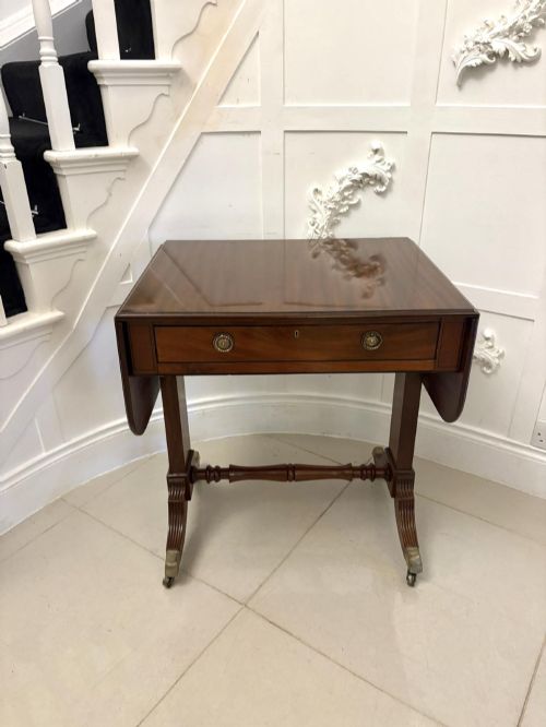 Exquisite Antique Regency Freestanding Mahogany Sofa Table