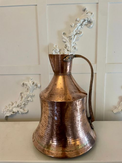 Antique Large George III Quality Copper Water Jug