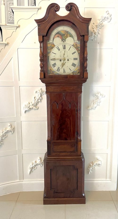 Antique George III Quality Mahogany 8 Day Longcase Clock