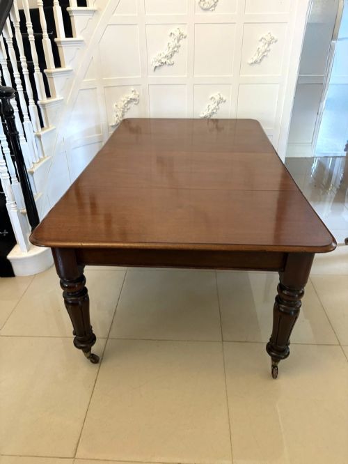 Antique Victorian Quality Mahogany 10 Seater Extending Dining Table