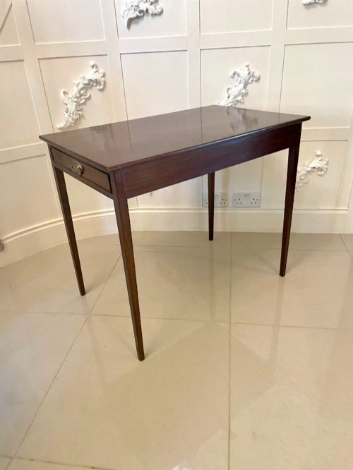 Unusual Antique George III Quality Mahogany Freestanding Side Table