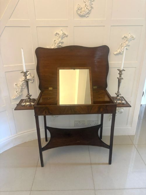 Antique Georgian Mahogany Dressing Table Vanity Table
